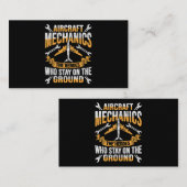 Mannen Vliegtuig Mechanic Hero Design for a vliegt Visitekaartje (Voorkant / Achterkant)