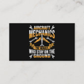 Mannen Vliegtuig Mechanic Hero Design for a vliegt Visitekaartje (Voorkant)