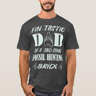 Mannen vlinderdastische vader van een Fossiele jac T-shirt