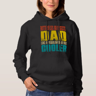 Mannen Vlinders of insecten Papa Als een Regular D Hoodie