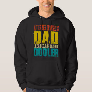 Mannen Vlinders of insecten Papa Als een Regular D Hoodie