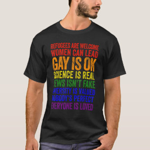 Mannen Vluchtelingen zijn welkom Vrouwen kunnen de T-shirt