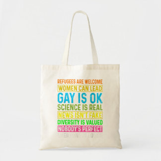 Mannen Vluchtelingen zijn welkom Vrouwen kunnen de Tote Bag