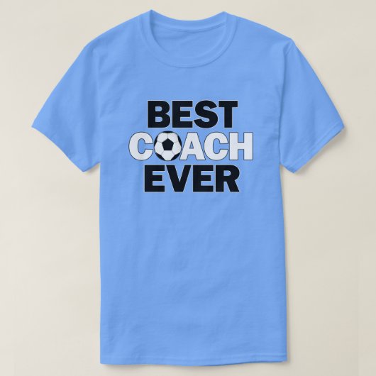 Mannen Voetbal coaches BESTE COACH EVER Sportteam T-shirt (Design voorkant)