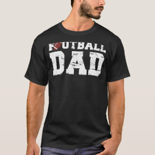 Mannen Voetbal Papa Grafisch Trots Voetbal Vader T-shirt