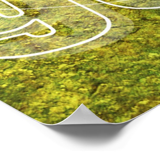 Mannen voetballer. poster (Hoek)