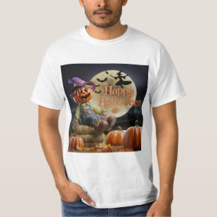 Mannen vogelverschrikker Halloween T-shirt - Herfs