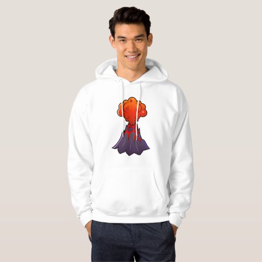 Mannen Volcano Hoodie (Voorkant volledig)