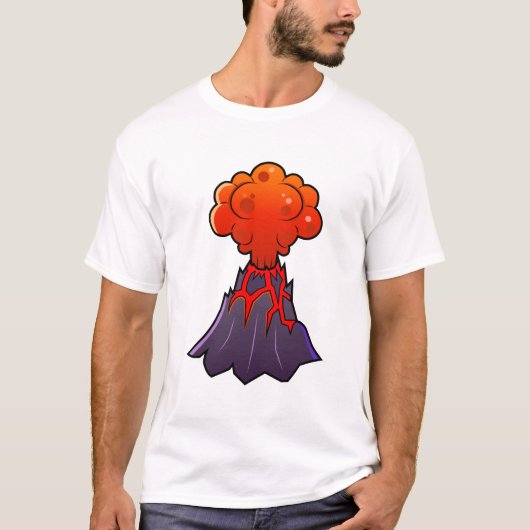 Mannen Volcano T-Shirt (Voorkant)