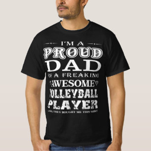 Mannen volleybal Ik ben een trotse volleybal papa T-shirt
