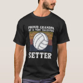 Mannen volleybalteam citeert voor opa van een Voll T-shirt (Voorkant)
