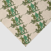 Mannen voor actie Groene Leger Tissuepapier (Detail)