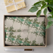 Mannen voor actie Groene Leger Tissuepapier (Geschenk)