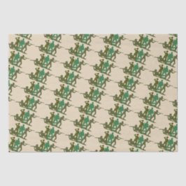 Mannen voor actie Groene Leger Tissuepapier