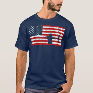 Mannen voor Amerikaanse vlagboogschieten T-shirt