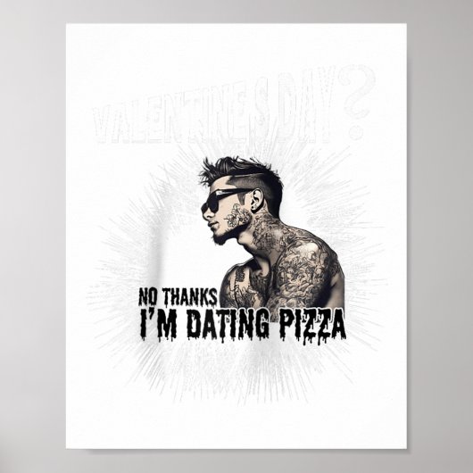 Mannen voor antiValentijnsdag getatoeëerd enkel Ma Poster (Voorkant)