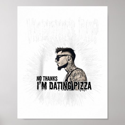 Mannen voor antiValentijnsdag getatoeëerd enkel Ma Poster (Voorkant)