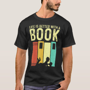 Mannen voor boeken Vrouwen lezen lezers Lagerarij T-shirt