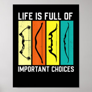 Mannen voor boogschieten Hunter Gift Archers Costu Poster