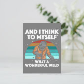 Mannen voor de beste lassen Arc Welder Pipeliner I Briefkaart (Staand voorkant)