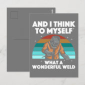 Mannen voor de beste lassen Arc Welder Pipeliner I Briefkaart (Voorkant / Achterkant)