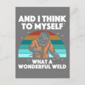 Mannen voor de beste lassen Arc Welder Pipeliner I Briefkaart (Voorkant)