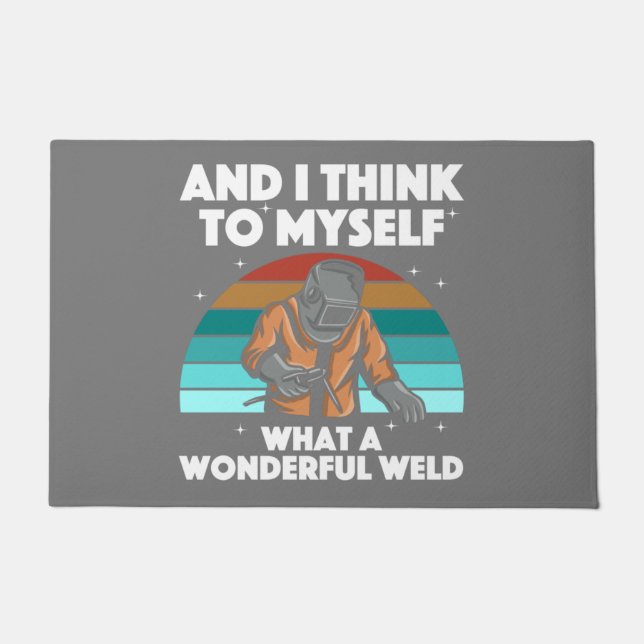 Mannen voor de beste lassen Arc Welder Pipeliner I Deurmat (Voorkant)