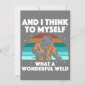 Mannen voor de beste lassen Arc Welder Pipeliner I Feestdagenkaart (Voorkant)