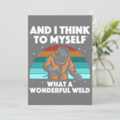 Mannen voor de beste lassen Arc Welder Pipeliner I Feestdagenkaart (Staand voorkant)