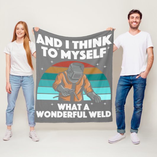 Mannen voor de beste lassen Arc Welder Pipeliner I Fleece Deken (In situ)