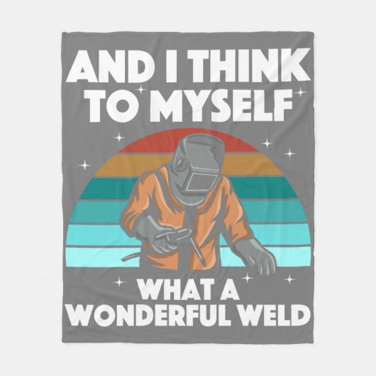 Mannen voor de beste lassen Arc Welder Pipeliner I Fleece Deken (Voorkant)