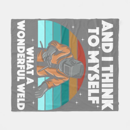 Mannen voor de beste lassen Arc Welder Pipeliner I Fleece Deken (Voorkant (Horizontaal))