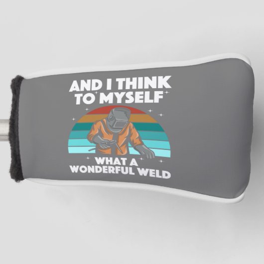 Mannen voor de beste lassen Arc Welder Pipeliner I Golfheadcover (Voorkant)