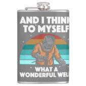 Mannen voor de beste lassen Arc Welder Pipeliner I Heupfles (Voorkant)