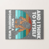 Mannen voor de beste lassen Arc Welder Pipeliner I Legpuzzel (Horizontaal)