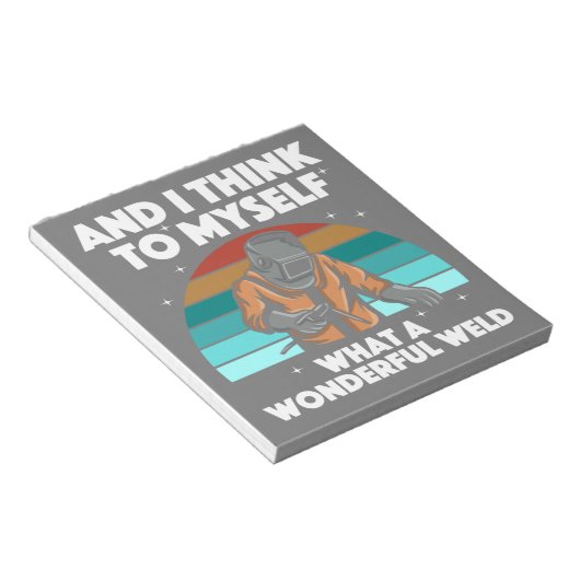 Mannen voor de beste lassen Arc Welder Pipeliner I Notitieblok (Schuin)