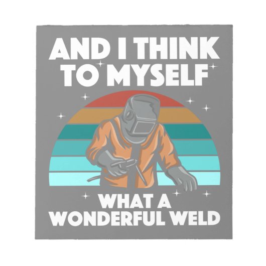 Mannen voor de beste lassen Arc Welder Pipeliner I Notitieblok (Voorkant)