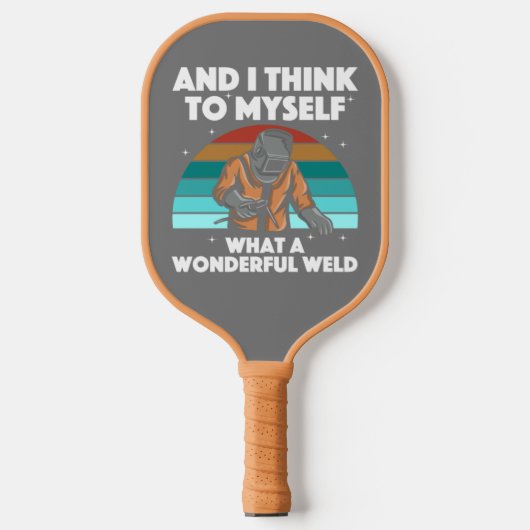 Mannen voor de beste lassen Arc Welder Pipeliner I Pickleball Paddle (Voorkant)