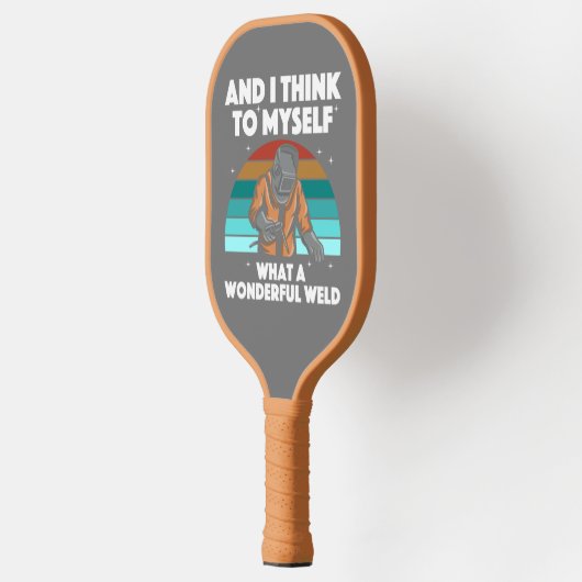 Mannen voor de beste lassen Arc Welder Pipeliner I Pickleball Paddle (Links)