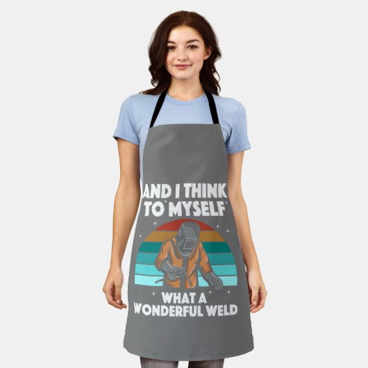 Mannen voor de beste lassen Arc Welder Pipeliner I Schort (Gedragen)