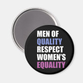 "Mannen voor de eerbiediging van de gelijkheid van Magneet (Voorkant / Achterkant)