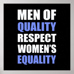 "Mannen voor de eerbiediging van de gelijkheid van Poster