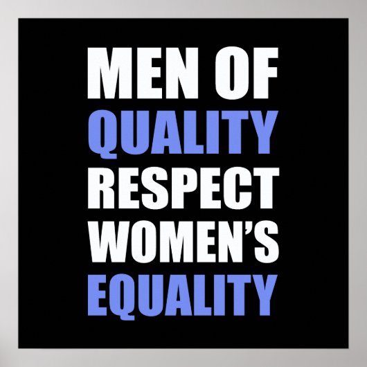 "Mannen voor de eerbiediging van de gelijkheid van Poster (Voorkant)