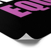 "Mannen voor de eerbiediging van de gelijkheid van Poster (Hoek)