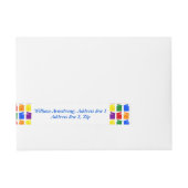 Mannen voor de regenboog en Cadeaus Aangepast Adreslabel Wikkel (Voorkant)