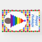 Mannen voor de regenboog en Cadeaus Aangepast Spandoek (Horizontaal)