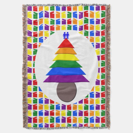 Mannen voor de regenboogvisserij en Cadeaus Deken (Voorkant Verticaal)