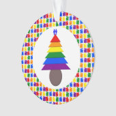 Mannen voor de regenboogvisserij en Cadeaus Ornament (voorkant)