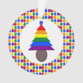 Mannen voor de regenboogvisserij en Cadeaus Ornament (voorkant)