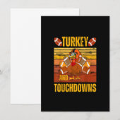 Mannen voor de Thanksgiving van Footballs in Turki Kaart (Voorkant / Achterkant)